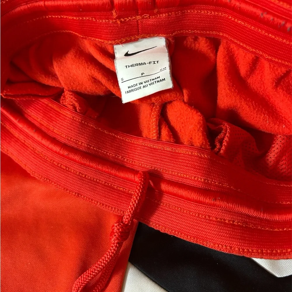 Nike Red and Black Joggers